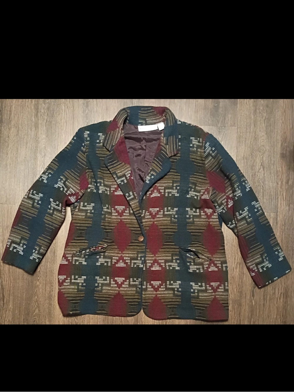 Vintage Kathryn deene Aztec tribal made in USA size 26/28